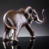 Simulated Animal Sculpture Imitation Wood Elephant Statue Resin Crafts Animal Sculpture Desk Decoration Ornaments Furnishings