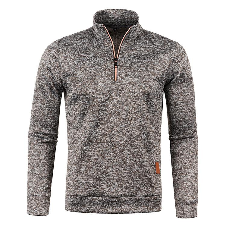 Herren Herbst/Winter Kragen Reißverschluss Strickpullover Slim Übergröße Leichtes Fleece Strickjacken