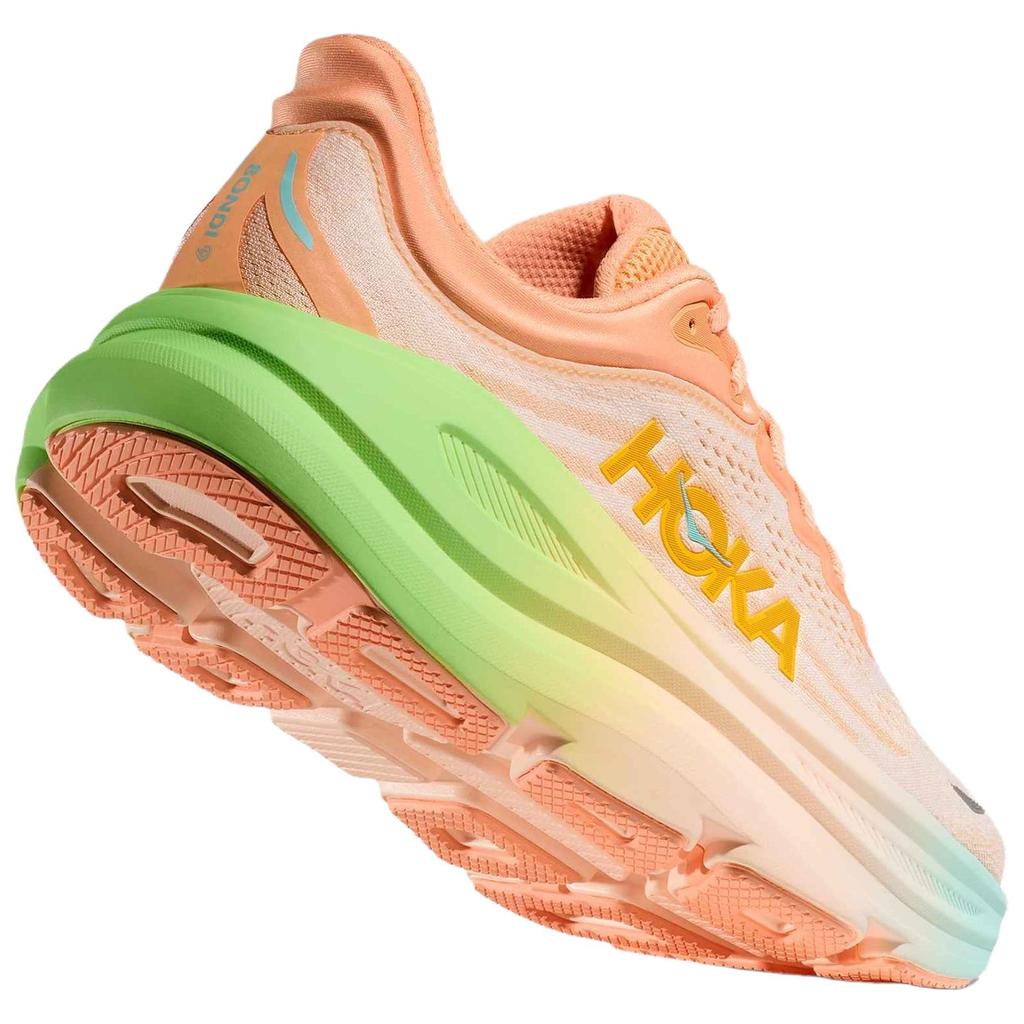 HOKA  Bondi 9 Frost Pale Tangerine Women Sneakers Pink 1162012-FSTP