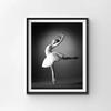 Alb-negru Ballet Girl Balerina Postere și imprimeuri Dansatoare Pânză Pictură Artă de perete Imagine pentru camera de zi decor acasă