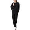 Emporio Armani Solid Color Elastic Waistband Cuffed Sports Pants Women Bottoms Black 6L2P7B2-J49Z1-0999