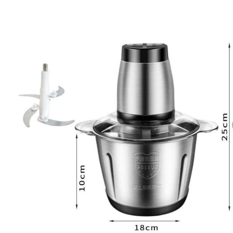 2L/3L Large Capacity Household Stainless Steel Sausage Food Processor Electric Meat Grinder Multi-function Veg Chopper