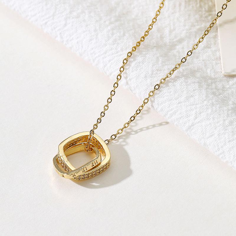 Titanium Steel Non-fading Necklace - European & American Style, Light Luxury, Versatile Korean Fashion, Perfect for Women and Girlfriend Gifts.