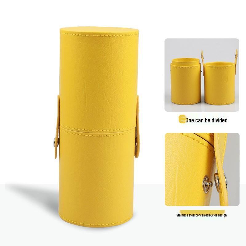 14-Piece Makeup Brush Storage Bucket Set - Round Box