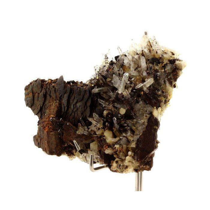 Pierres et Minéraux. Siderite, Quartz , Pyrite. 1329.0 ct. Mésage Mine, Saint-Pierre-de-Mésage, France.