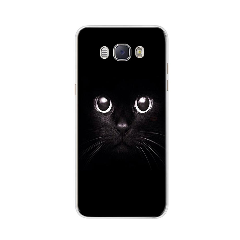 For Coque Samsung Galaxy J5 2016 Case Phone Back Cover Flower Silicone Case for Samsung J5 2016 J510 J510F Protector Cover Cases