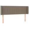 VidaXL Tête de lit avec oreilles Taupe 147x16x78-88 cm Tissu3119008