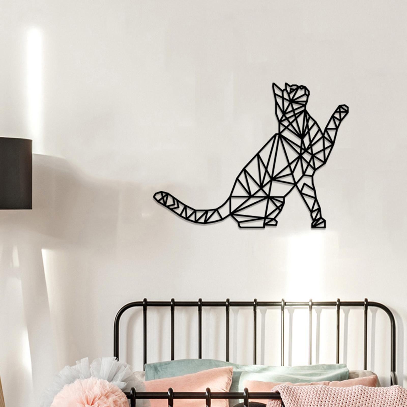

Art Decor Iron Wall Ornament, Cute Creative Silhouette Sculpture for , Living Room, Outdoor