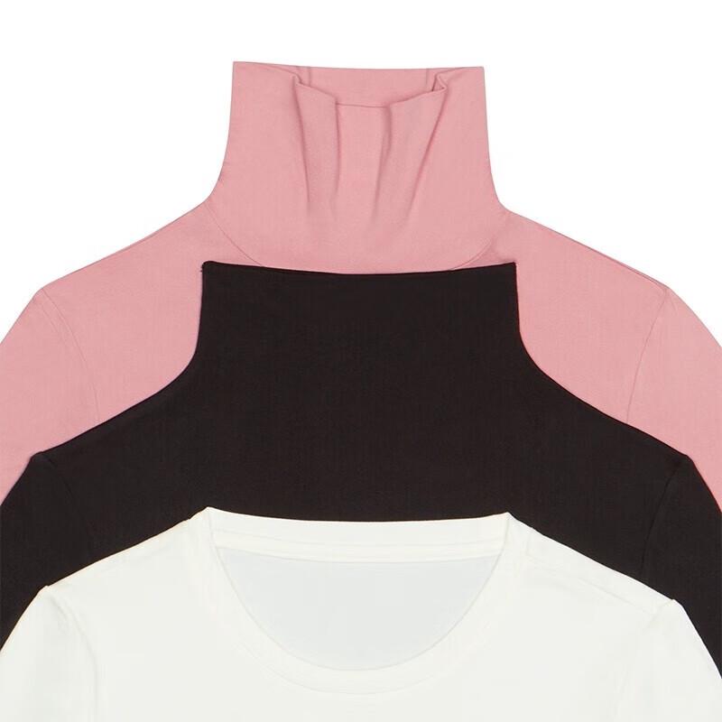 Yiershuang Women's Antibacterial Anti-static Thin Long-Sleeve Turtleneck Thermal Top