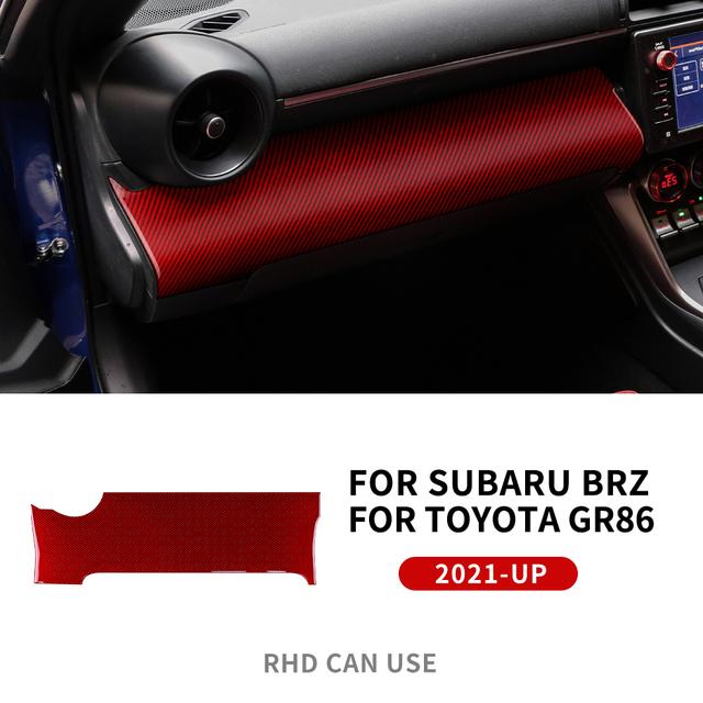 Real Soft Carbon Fiber Interior Trim For Subaru BRZ Toyota GR86 2025 2025 2025 2025 Car Center Console Decorative Sticker