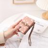 Female Wallet PU Flower Zipper Multi Card Folding Handheld Coin Student Zero Wallet