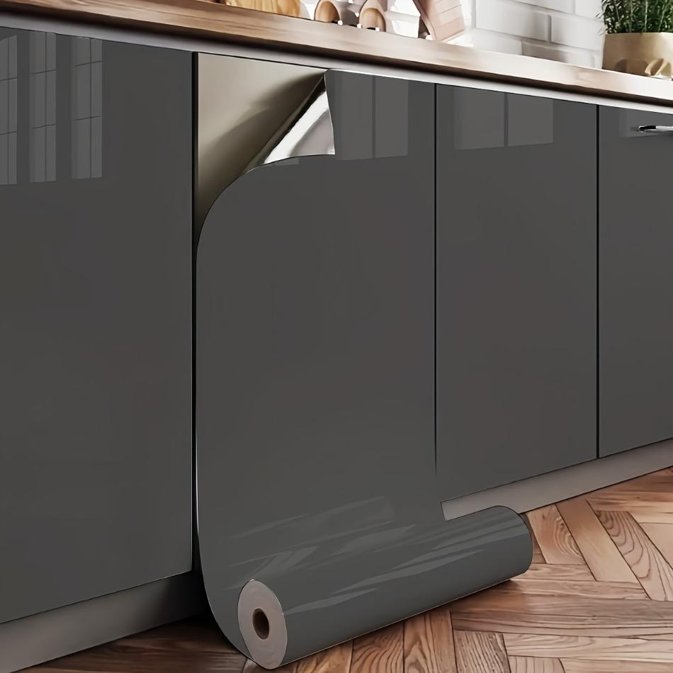 

Глянцевые Жемчужно-белые Ремонтные Наклейки ПВХ Самоклеящиеся Водонепроницаемые Обои для Стекла Домашний Декор Обои для Обновления Шкафа 60CMX300CM