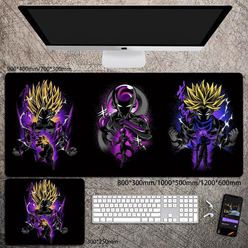 Skórzana podkładka pod mysz do biura Wysoka rozdzielczość Drukowanie Dragon Ball Mata na biurko Uroczy Son Goku Zablokowana krawędź Duży Pogrubiony Mata na biurko komputerowe Podkładka do pisania Klawiatura