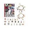 24 Days Xmas Advents Calendar Ornaments for Swifties DIY Innovative Bracelet Present Box for Fan Kids Adults