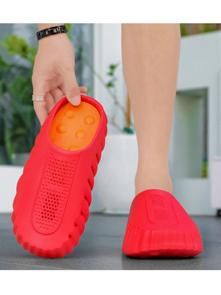 Nuevas Pantuflas para Mujer de Exterior Suaves con Suela Gruesa Chanclas Sandalias Transpirables para Hombre Antideslizantes Pantuflas de Baño Sandalias de Playa de Verano