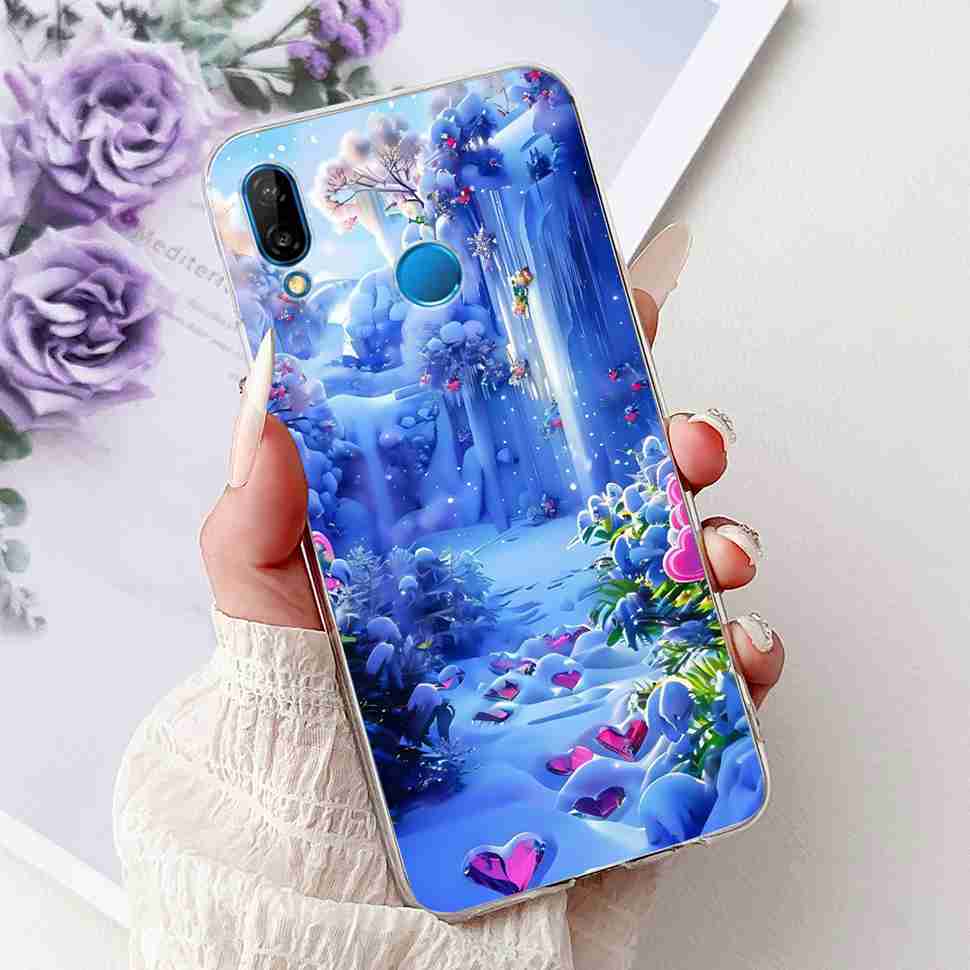 Protective Cases For Huawei P20 Lite ANE-TL00 Case New Cartoon Cat Print Silicone TPU Cover For Huawei P20 Lite ANE-LX1 Shell