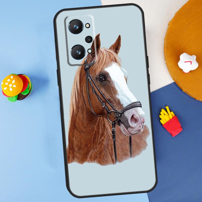 Horse Pony Painted For Realme 11 10 12 13 14 Pro Plus GT 5 6 6T GT7 Pro C61 C53 C51 C21Y C25S C55 C67 C75 Case