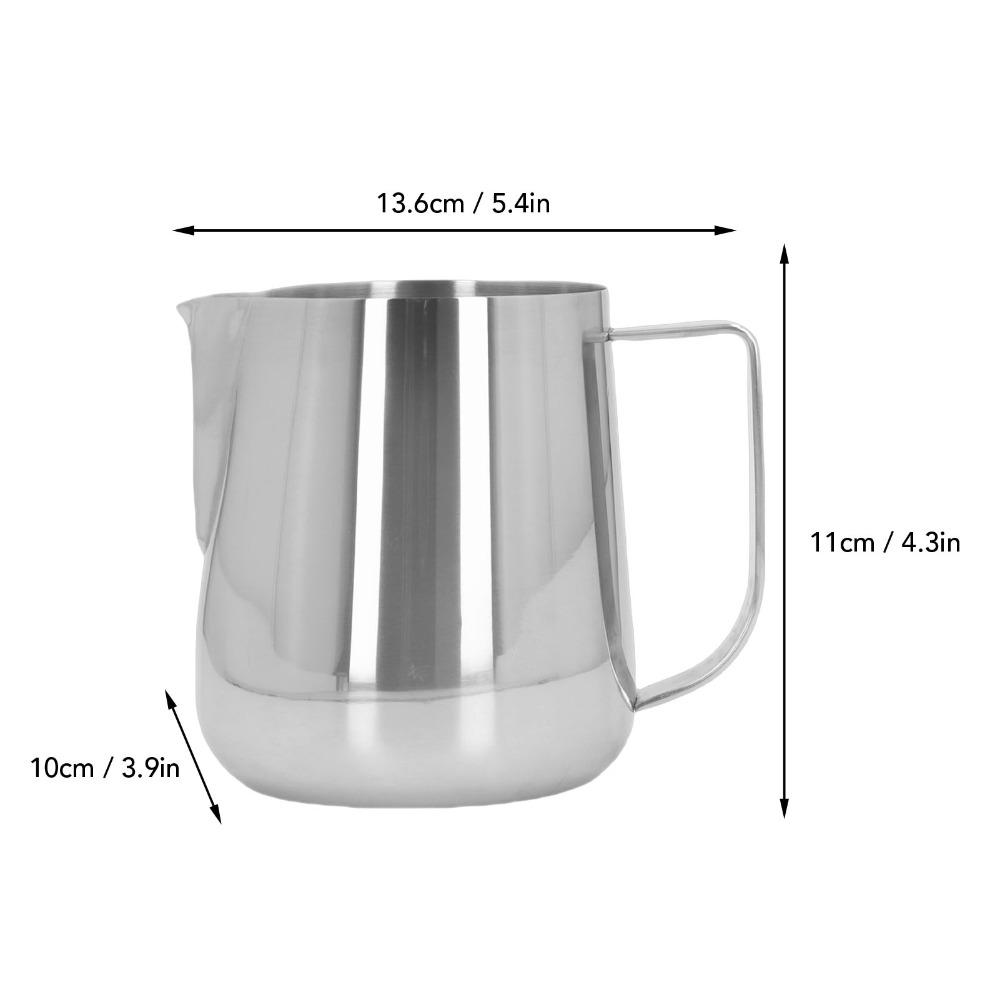 304 Stainless Steel Milk Frothing Pitcher 700ML Capacity Coffee Steaming Pitcher For Hot Chocolate