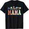 Mama Gifts Women Wildflower Floral Design Mama T-Shirt