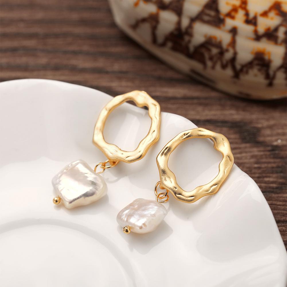 Women Retro Elegant Concise Imitation Pearl Earrings