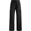 Her Paratrooper Comfortable Lace-Up Wide-Leg Loose Casual Pants Women Pants Black 6005990-001