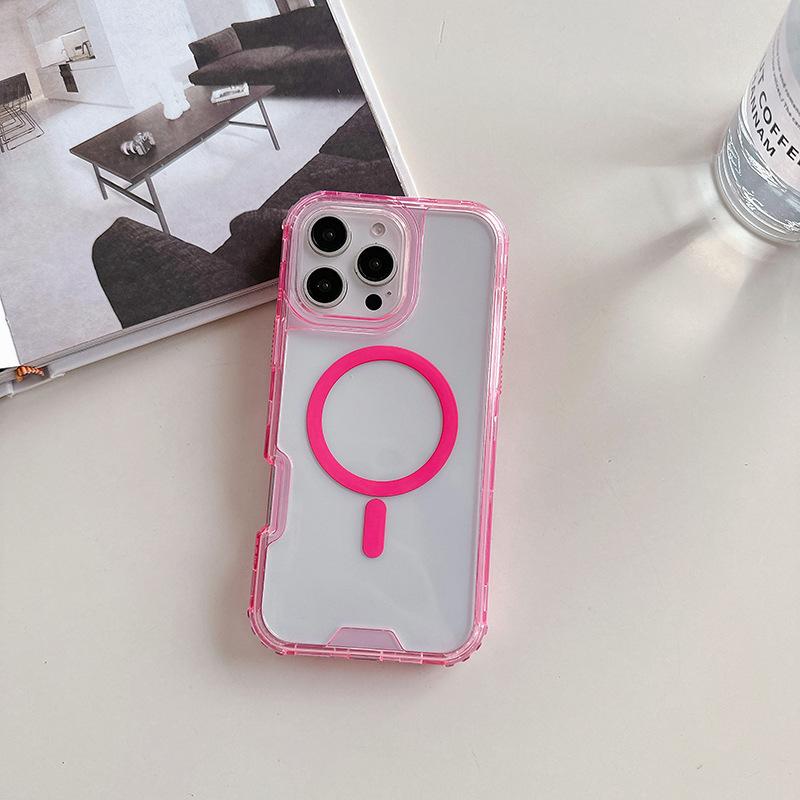 Drei-in-Eins Magnetische Handyhülle für IP16pro 16 Pro Max Zweite Generation Buntes PC