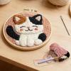 Cat Embroidery Punch Needle Painting Kit For Beginner Kit Home Decor Easy Craft Art Rug Hook Embroidery Kit