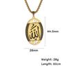 Stainless Steel Luck Arabic God Allah Pendant Necklace For Fashion Men Women Islamic Charm Islam Muslim Choker Jewelry Gifts