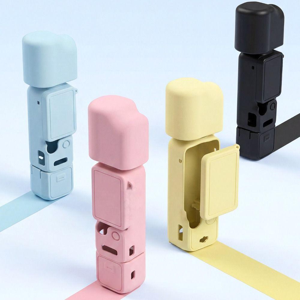 Custodia protettiva in silicone Anti-graffio Anti-caduta Copertura corpo fotocamera Antipolvere Morbida per DJI Osmo Pocket 4