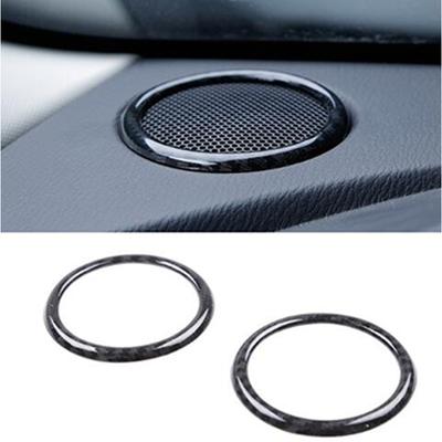 ABS Chrome For 2015 2016 2017 2018 Mazda 2 Car Interior Dashboard Speaker Audio Horn Ring Frame Cover Trim