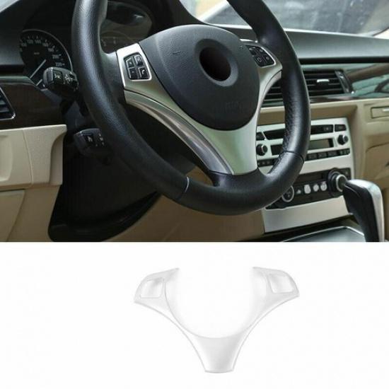 For 2005-2011 2012 BMW 3-Series E90 ABS Silver Steering Wheel Decor Cover Trim