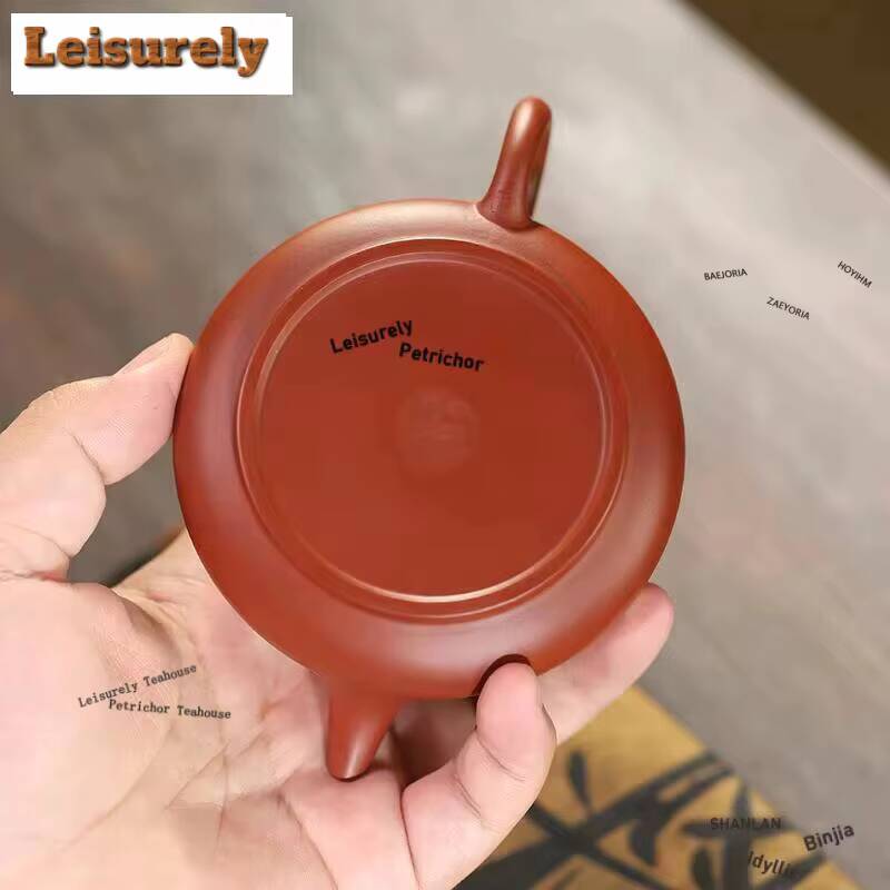 181Ml Classic Yixing Purple Clay Teapots Handmade Open Oven Pot Raw Ore Zhu Mud Tea Soaking Kettle With Filter Zisha Set For