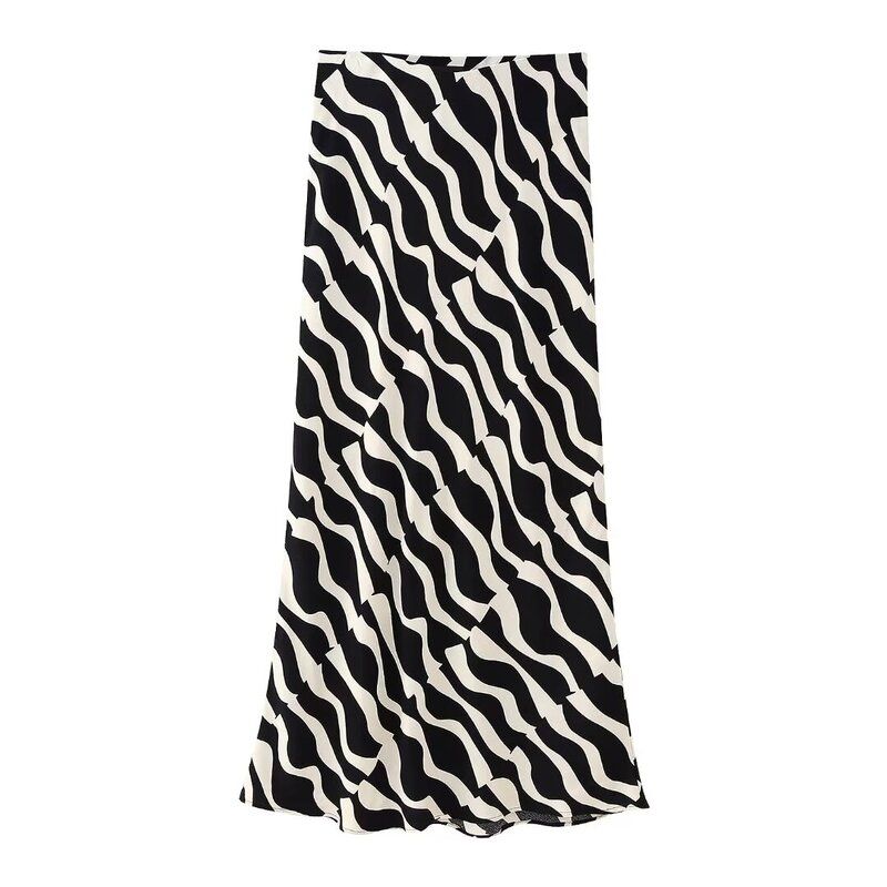 

Fashion Style 2024 Spring New Arrival Women s Fashion Temperament Printed Shirt High Waist Skirt 9878056 070 Skirt XS