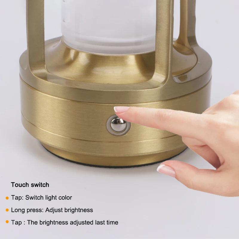 Nachtlicht Schwarz Gold Silber Tischlampe Touch USB-Laden Umgebungslicht Geeignet für Schlafzimmer Wohnzimmer