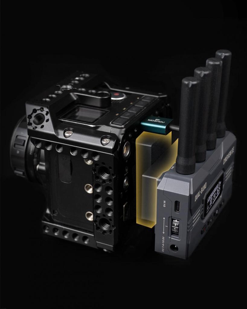 Aike BD1 Dual-Sided Dummy Battery NPF System with Switchable Monitor Power Supply and Mount