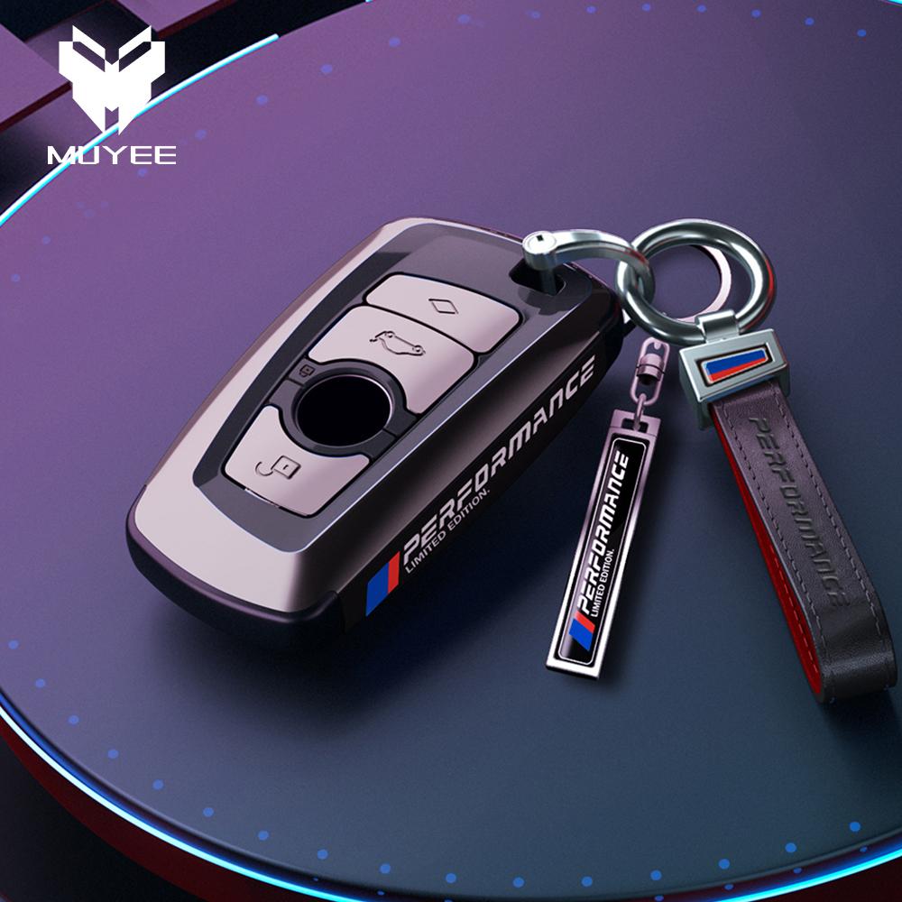 Car Remote Key Case Cover Holder Shell Bag Fob For BMW F20 F30 F31 F34 F10 F11 F25 I3 M3 M4 F15 F16 3 5 Series GT Accessories