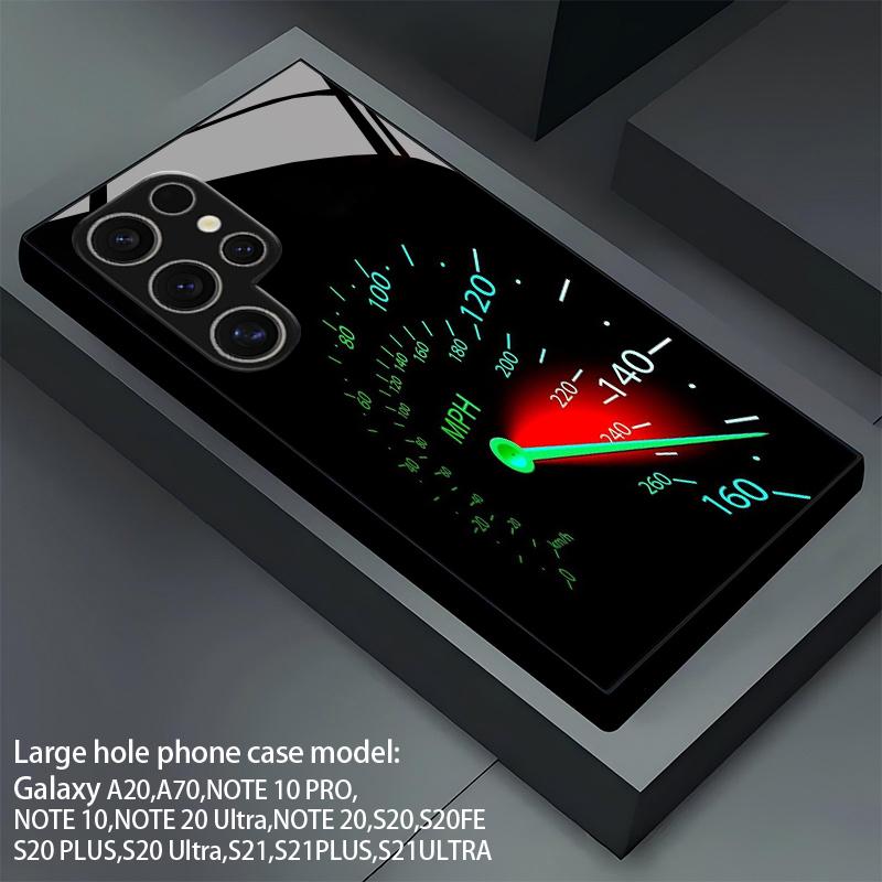 For Samsung Galaxy S26 S25 S24 S23 S22 S21 S20 A56 A36 A16 2D Quick Dial Pattern Phone Case Tempered Glass Protective Cover