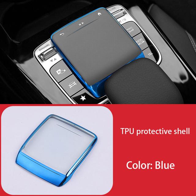 Car Accessories For Mercedes Benz A B CLA GLE GLS GLB Class W177 W247 C118 W167 TPU Center Control Mouse Screen Protector Cover