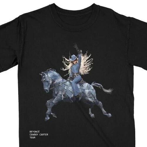 Beyonce Cowboy Denim Carter Tour Shirt Beyhive Chardoneigh Horse Concert 2025 Unisex T-Shirt XXXL
