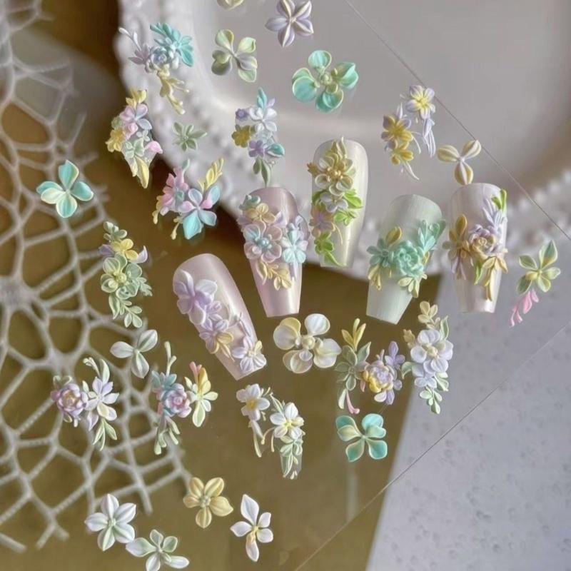 Multipurpose 3D Nail Art Silicone Mould with Butterfly and Moon Patterns Decoration for Crafting Unique Acrylic Nails