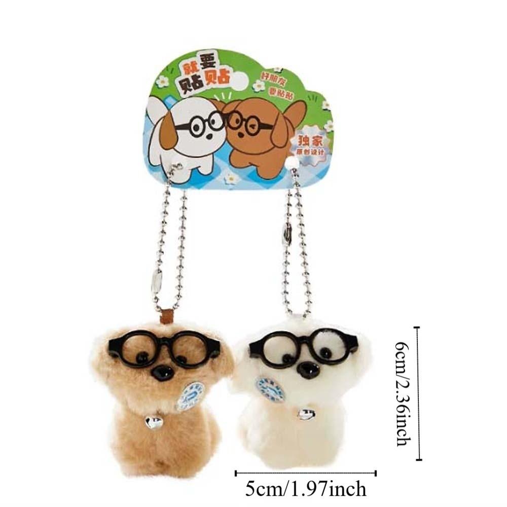2pcs/set Sheep Plush Animal Key Buckle Magnetic Cartoon Couple Pendants Cat Dog Bag Charm Party