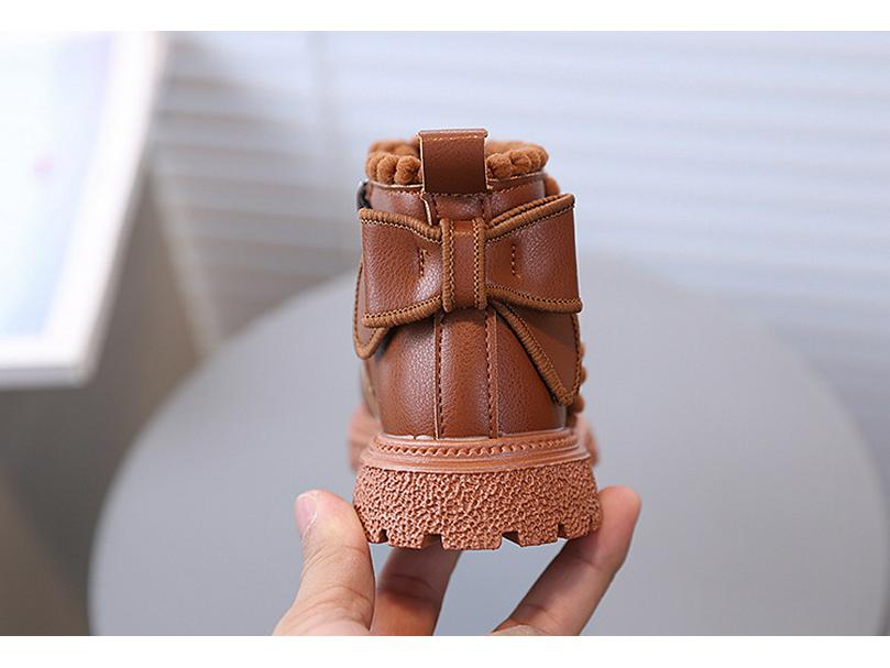 Girls' Autumn Leather Martin Boots – Stylish, Versatile Short Boots for Toddlers