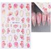 Floral Nail Art Stickers Self-adhesive Spring Summer Flower Pattern Women Manicure Decoration Decals Home Salon DIY Nail Supplies