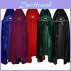 Luksuriøs Unisex Fløjls Halloween Kostume Kappe Med Hætte Til Cosplay Og Udklædning