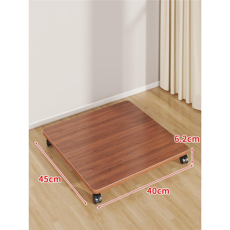 Multi-Purpose Movable Storage Tray with Casters: Floor Stand, Shelf, Bracket, and Container