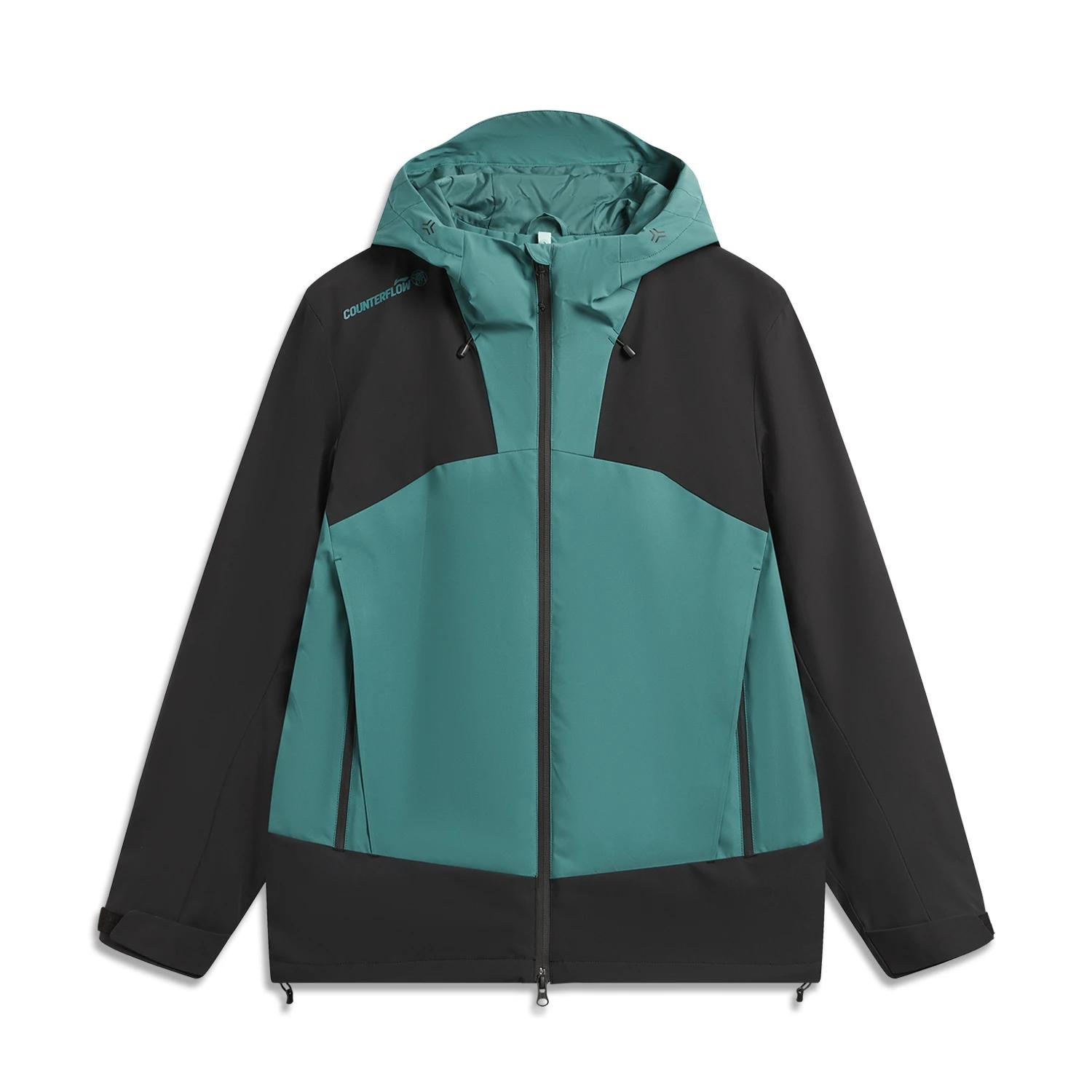 Li-Ning Outdoor CF Detachable Fleece Warm Sports Windproof Water-Resistant Jacket Men jackets AWBW017-2 S