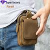 Men's Retro Cowhide Fanny Pack: Genuine Leather Multi-Functional Phone Belt Bag