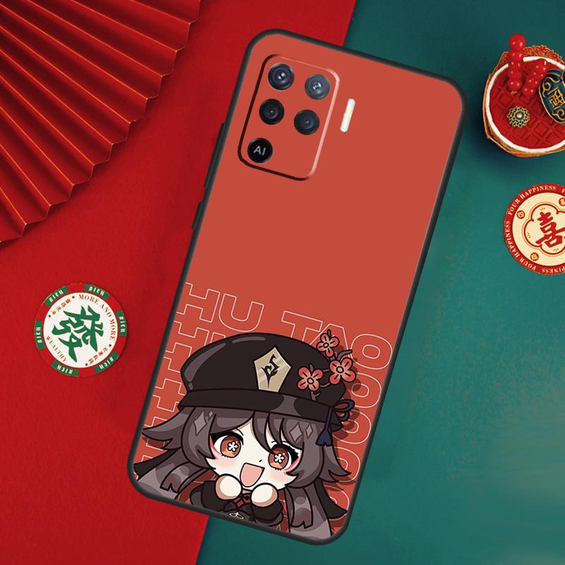Genshin Impact Hu Tao HuTao Case For Oppo A76 A16 A96 A17 A60 A40 A80 A98 A58 A78 A18 A38 A57 A74 A54 A94 A15 A5 A6 Pro