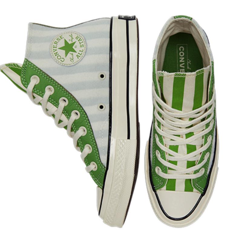 Converse Chuck Taylor All Star Color Block Versatile High-top Canvas Shoes Women's Turquoise Blue