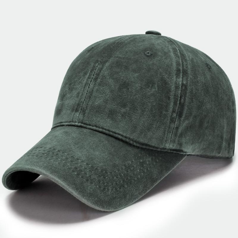 Cotton Washed Baseball Cap for Men and Women Casual Light Plate Distressed Sun Hat Pure Color Duck Tongue Hat